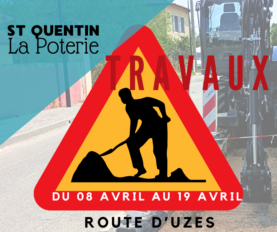 TRAVAUX ROUTE D'UZES - FERMETURE RD23