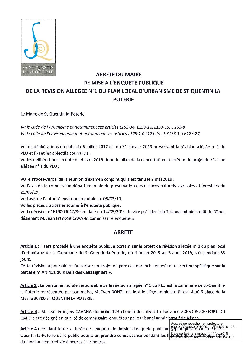 Aperçu du fichier Arrêté de mise à l&rsquo;enquête publique 