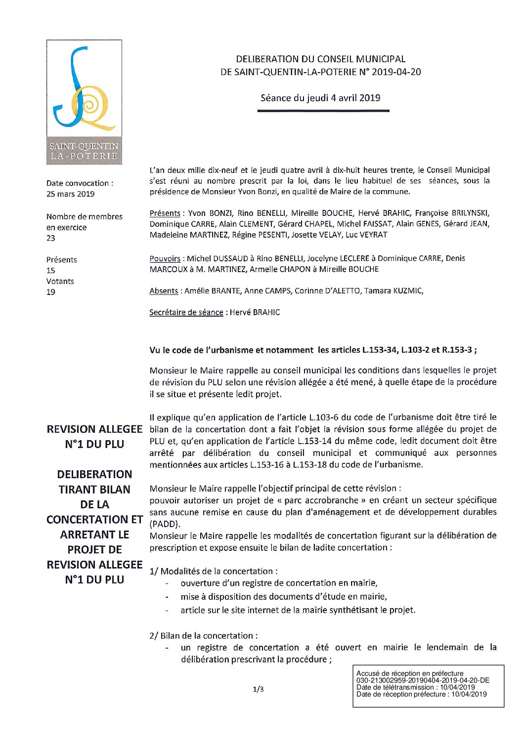 Aperçu du fichier Délibération conseil municipal 4 avril 2019 