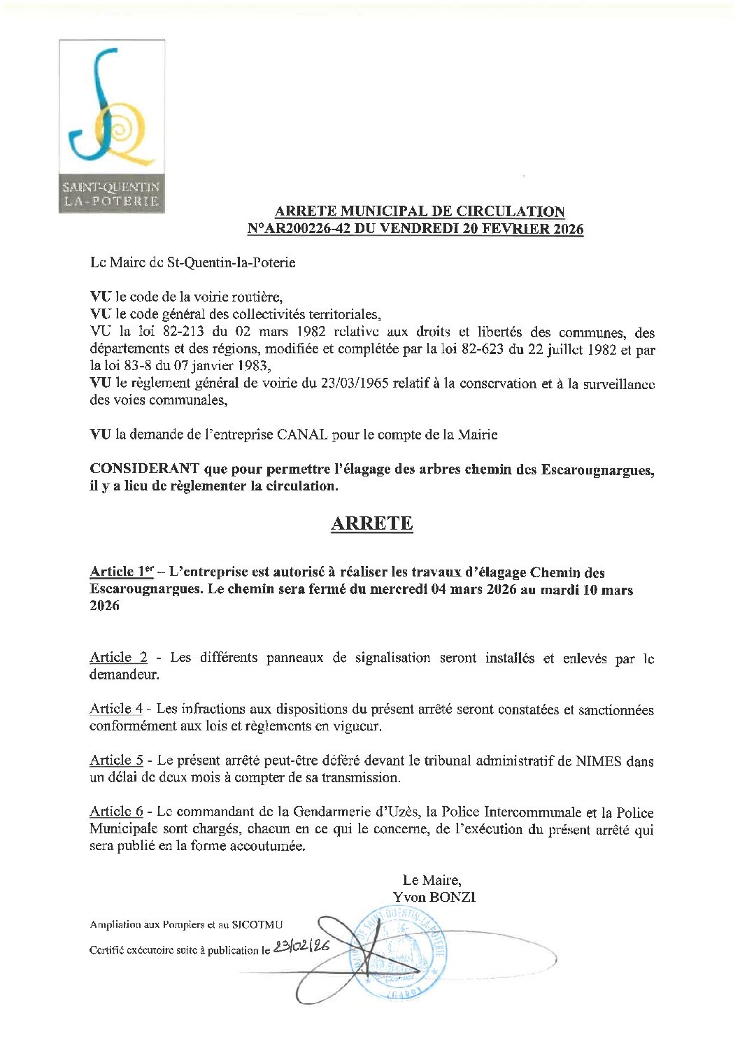 Aperçu du fichier N°AR200226-42 ENTREPRISE CANAL ÉLAGAGE DES ARBRES CHEMIN DES ESCAROUGNARGUES 