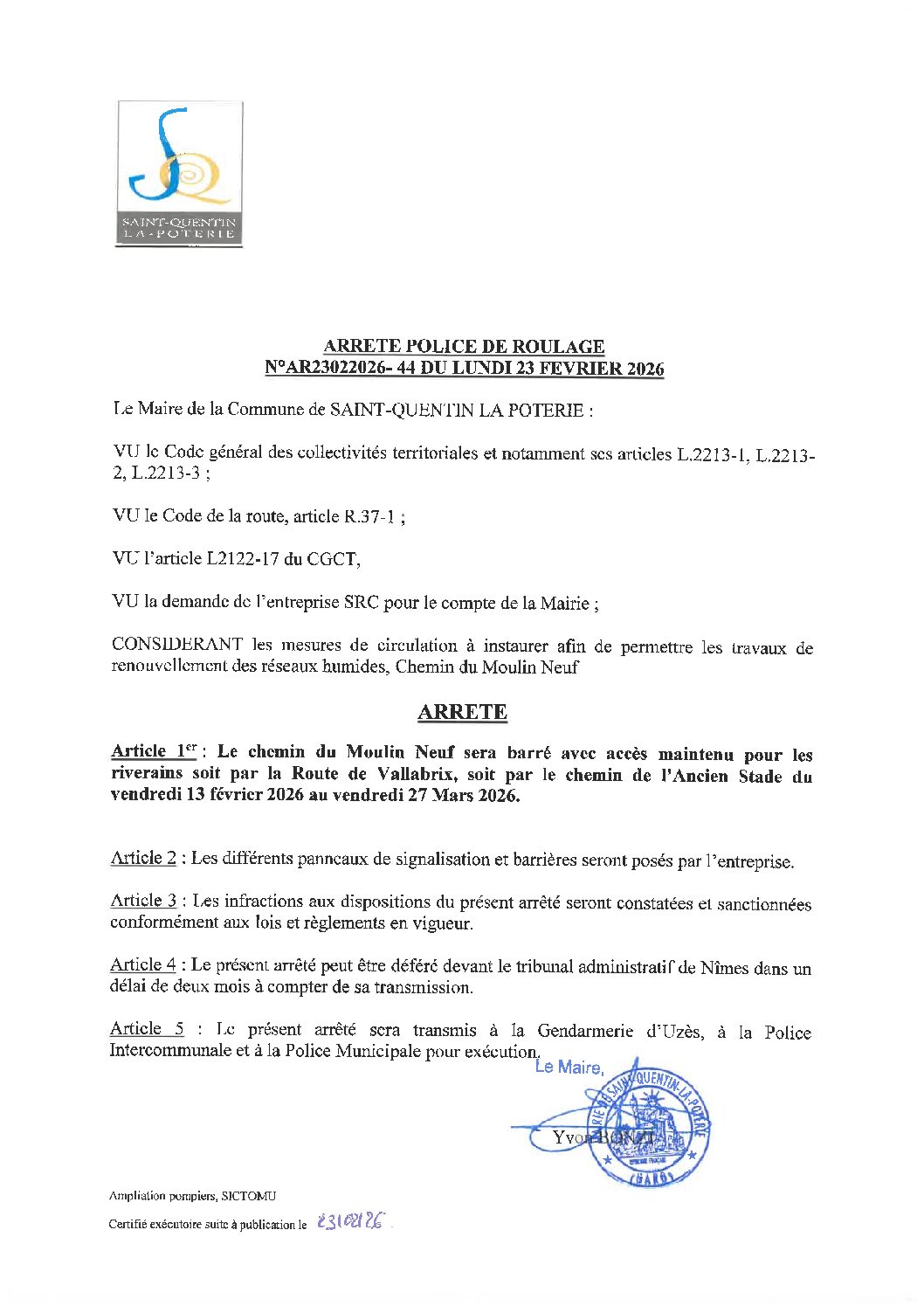 Aperçu du fichier N°AR230226-44 ENTREPRISE SRC TRAVAUX DE RENOUVELLEMENT DES RÉSEAUX HUMIDES CHEMIN DU MOULIN NEUF 