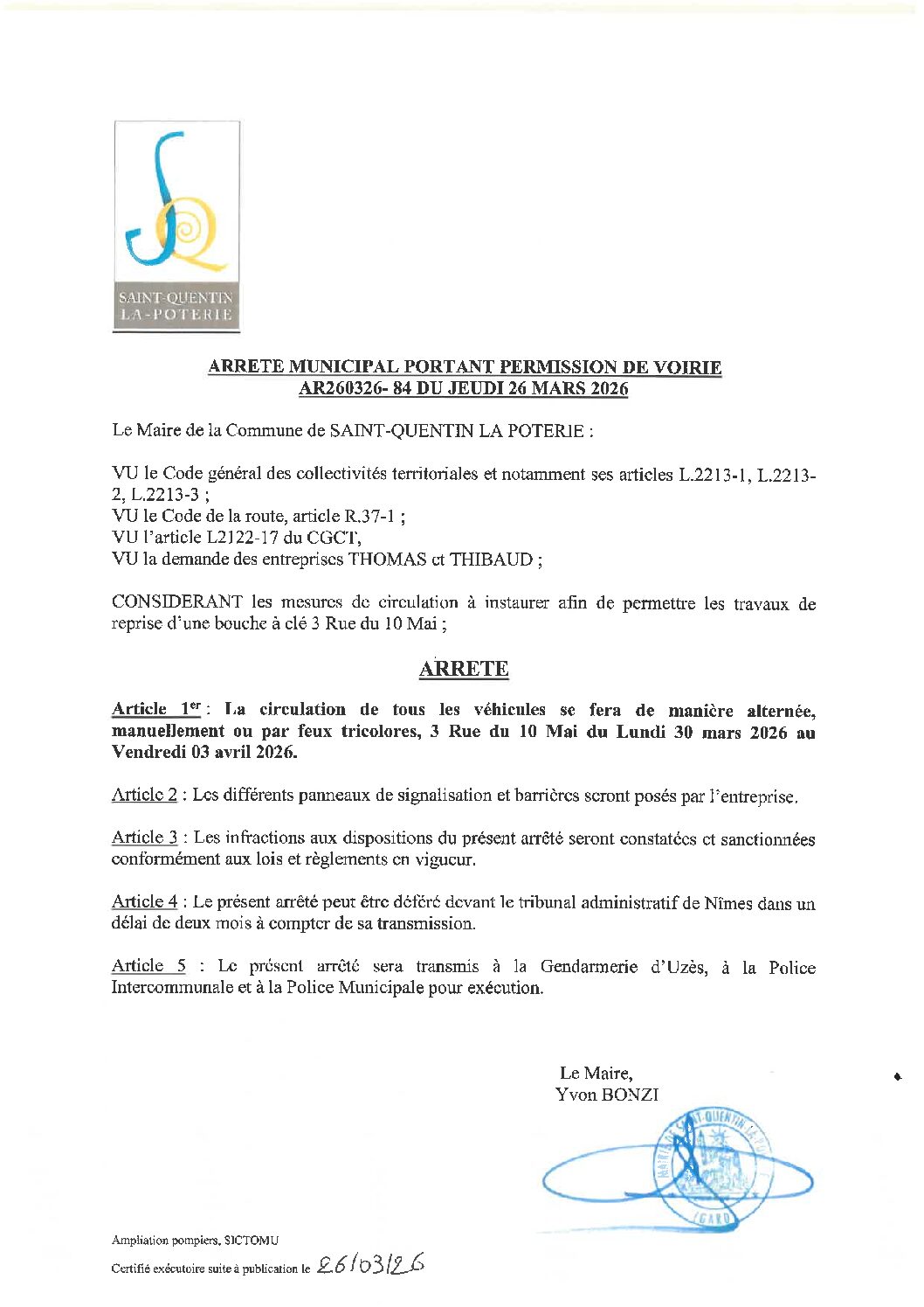 Aperçu du fichier N°AR260326-84 ENTREPRISES THOMAS ET THIBAUD REPRISE D&rsquo;UNE BOUCHE  A CLE 