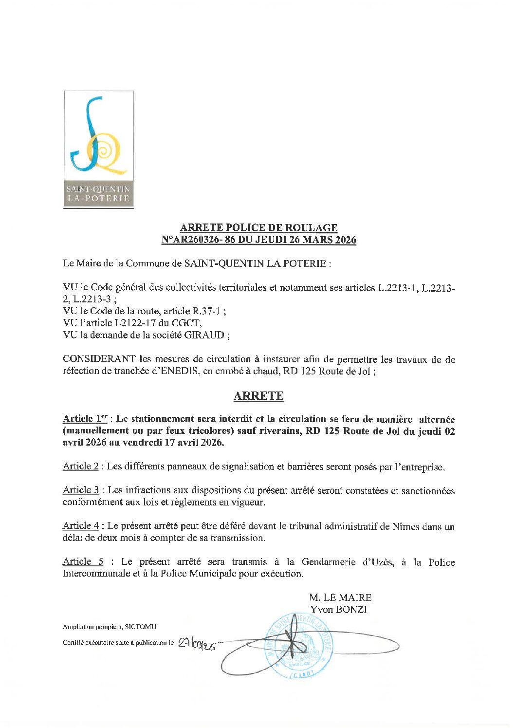 Aperçu du fichier N°AR260326-86 SOCIÉTÉ GIRAUD TRAVAUX DE RÉFECTION DE TRANCHÉE 