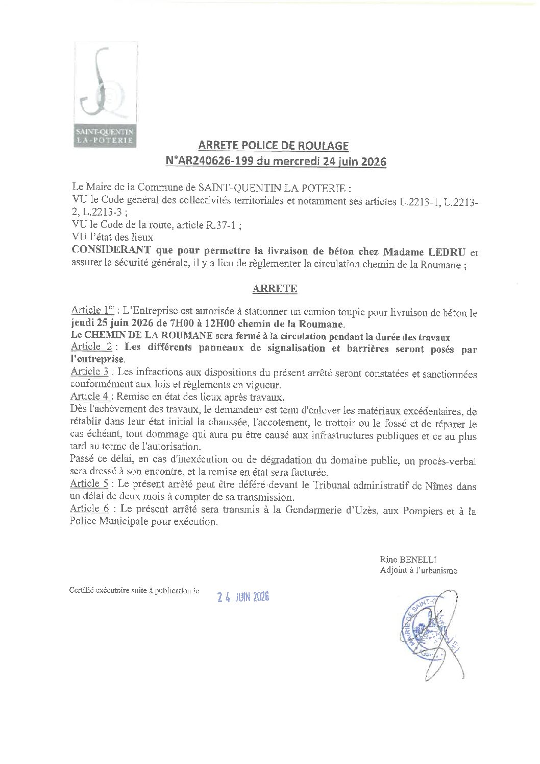 Aperçu du fichier N°AR240626-199 LIVRAISON DE BÉTON CHEZ MME. LEDRU CHEMIN DE LA ROUMANE 