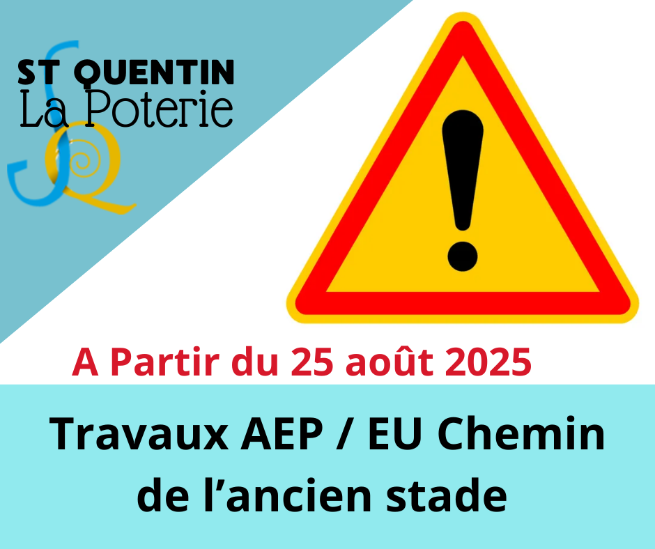 TRAVAUX AEP/EU CHEMIN DE L'ANCIEN STADE