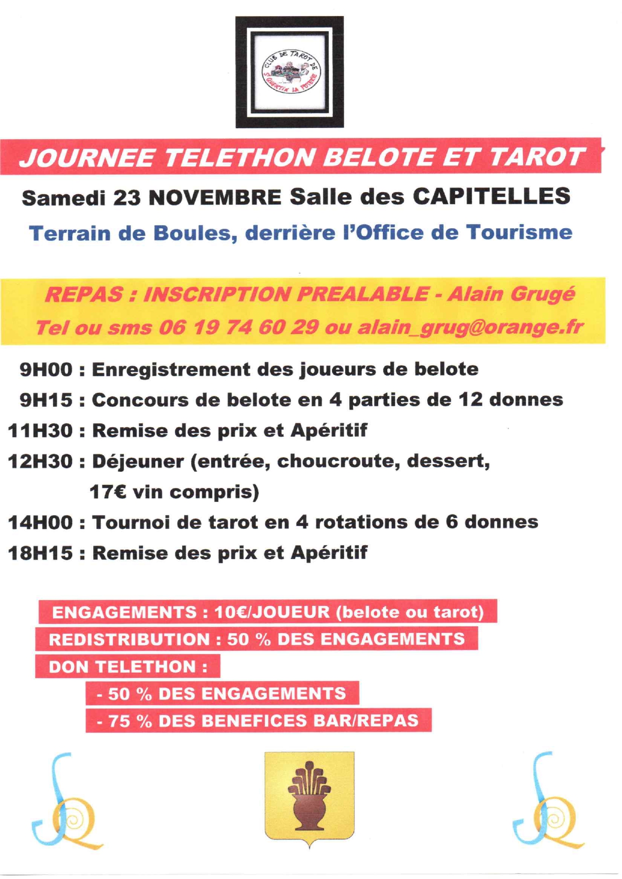 BELOTE ET TAROT TELETHON