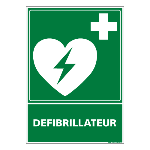 panneau defibrillateur